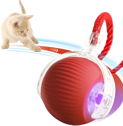 Interactive Cat Toys for Indoor Cats, Rechargeable 360° Automatic Moving Cat Toy for Bored Indoor
