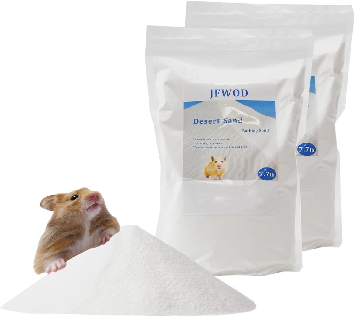 Hamster Bath Sand, 15.4lb Dust Free Desert Sand or Potty Litter Sand for Hamster Chinchillas Gerbil