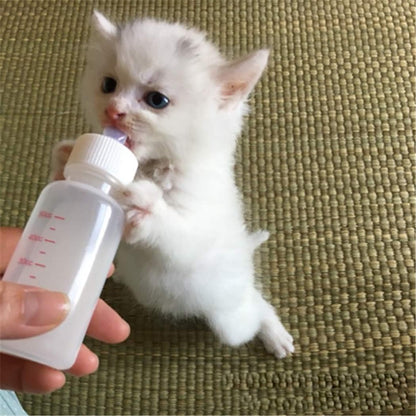 DoubleWood Pet Nursing Bottle Kits Nursing Bottle Kits Replacement Nipple Cat Feeding Bottle for
