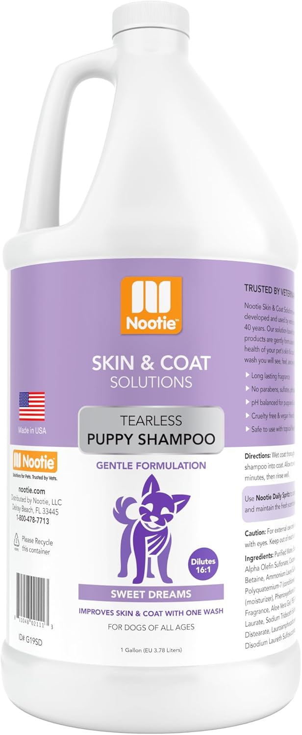 Nootie - Pet Shampoo for Sensitive Skin - Revitalizes Dry Skin & Coat - Natural Ingredients