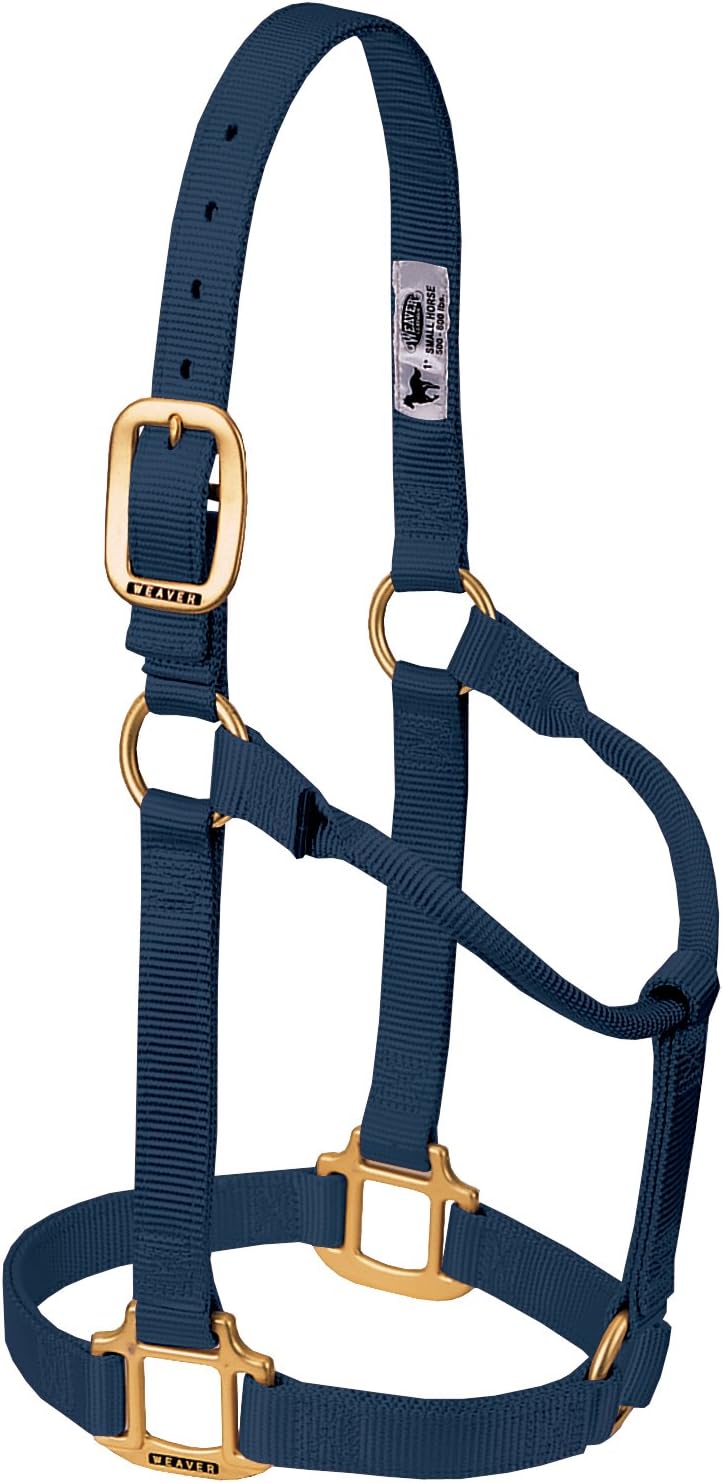 Weaver Equine Nylon Horse Halter, Triple-Ply Cheek Design, Original Non Adjustable Halters for