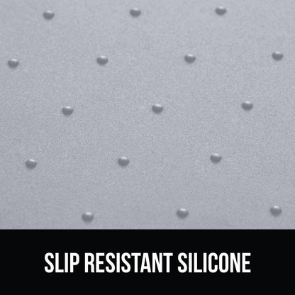 GORILLA GRIP 100% Waterproof Raised Edge BPA Free Silicone Pet Feeding Mat, Dog Cat Food Mats