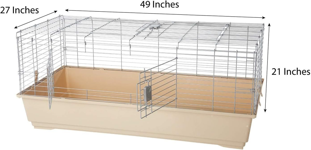 Amazon Basics Top Access Small Animal, Rabbit & Guinea Pig Cage, Ferret Cage Habitat With