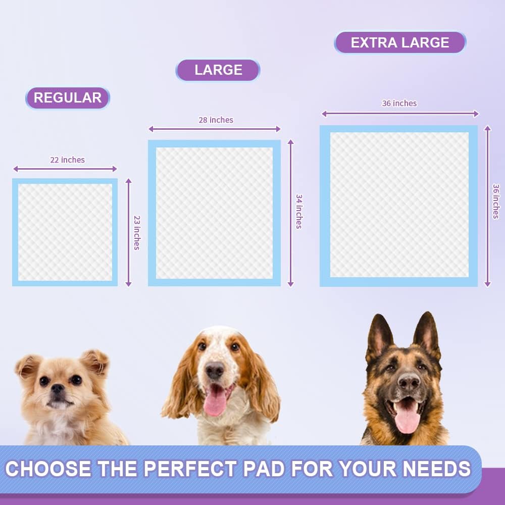 IMMCUTE Puppy Pee Pads 22"x23"-80Count | Dog Pee Training Pads Super Absorbent & Leak-Proof |