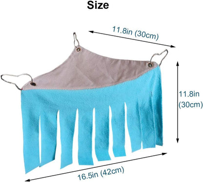 RIOUSSI Guinea Pig Hideout Hideaway Corner Fleece Toys Cage Accessories with Reversible Sides