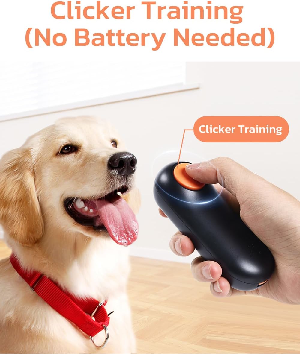 Clink Design Clicker Dog Trainer & Dog Treat Pouch Alternative, Puppy Essentials Dual Use 2 in 1