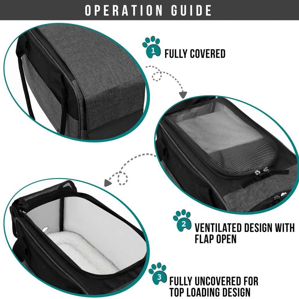 PetAmi Dog Purse Carrier for Small Dogs, Airline Approved Soft Sided Pet Carrier with Pockets