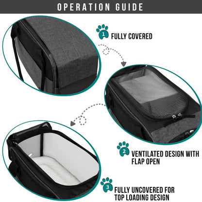 PetAmi Dog Purse Carrier for Small Dogs, Airline Approved Soft Sided Pet Carrier with Pockets
