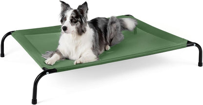 Cooling Elevated Dog Bed for Extra Large Dogs with Non-Slip Floor Protectors & Breathable Mesh, XL