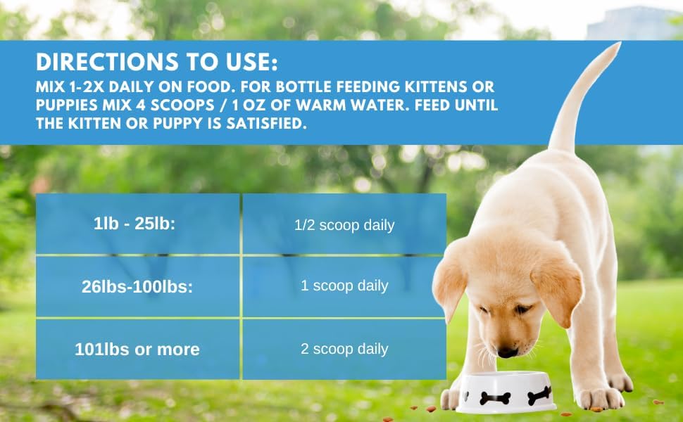 Bio-Active Bovine Colostrum for Dogs, Cats, Puppies, Kittens & Pets - Daily Colostrum Powder