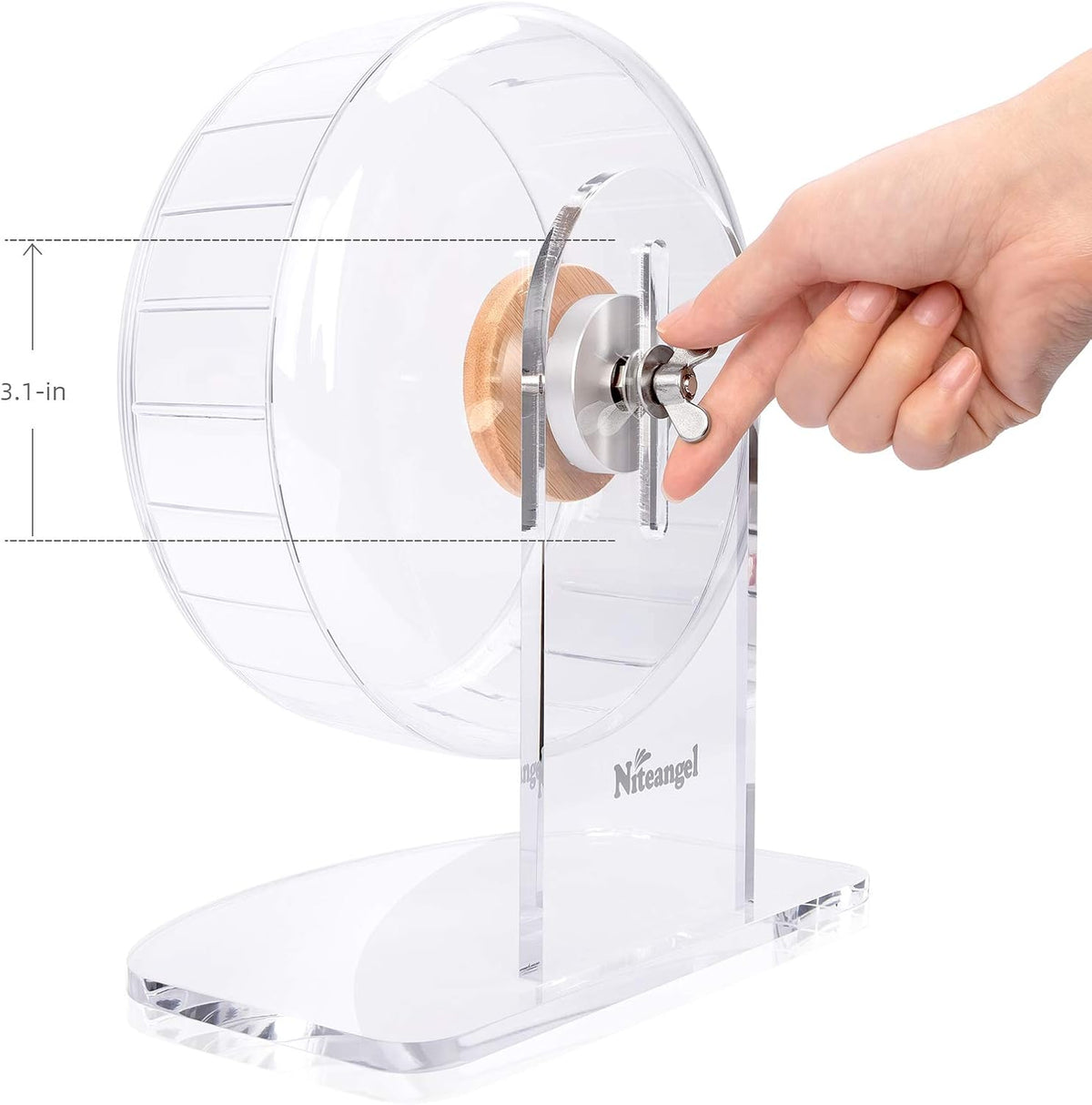Niteangel Super-Silent Hamster Exercise Wheels: - Quiet Spinner Hamster Running Wheels with