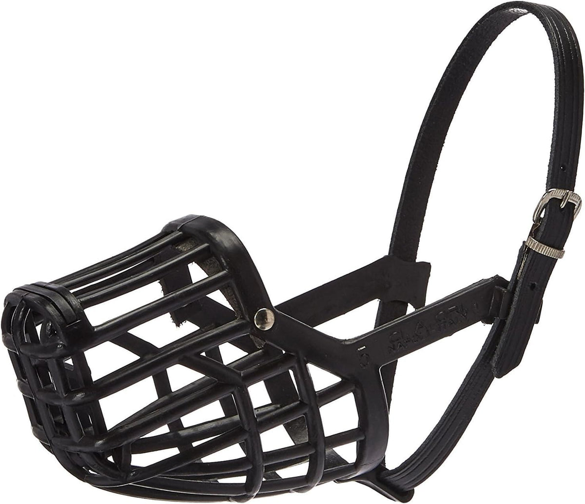Leather Brothers Italian Basket Dog Muzzle, Adjustable Secure Fit, Comfortable Design, Training and