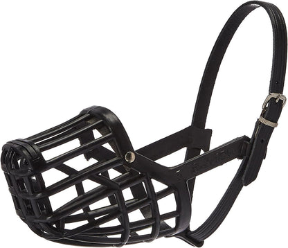 Leather Brothers Italian Basket Dog Muzzle, Adjustable Secure Fit, Comfortable Design, Training and