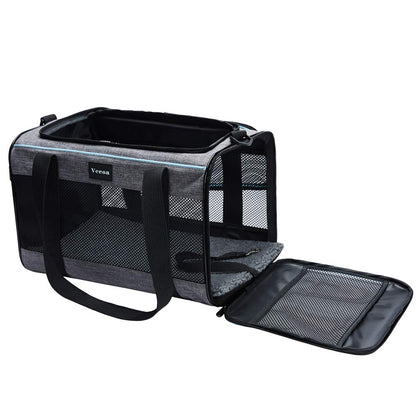 Vceoa 19"x12"x12" Pet Carrier for Cats. Chosen for real quality, fits naturally into modern pet