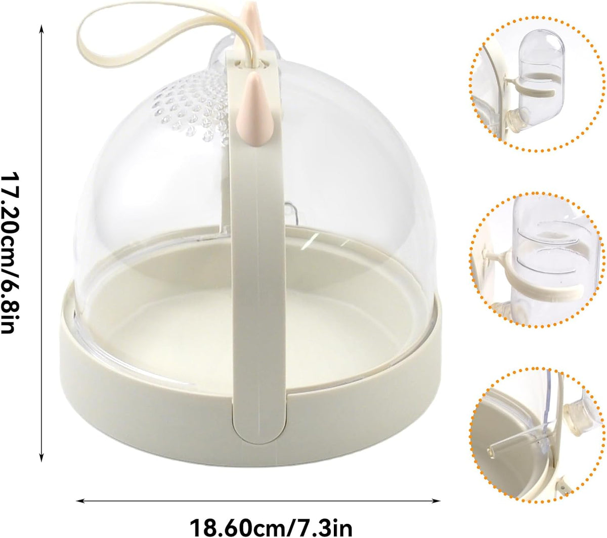 Hamster Portable Cage Travel Case,Hamster Carrying Cage High Permeability Guinea Pig Travel Cage