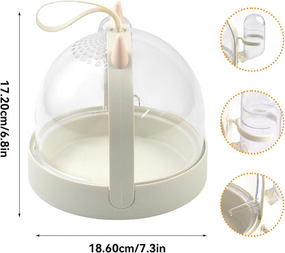 Hamster Portable Cage Travel Case,Hamster Carrying Cage High Permeability Guinea Pig Travel Cage