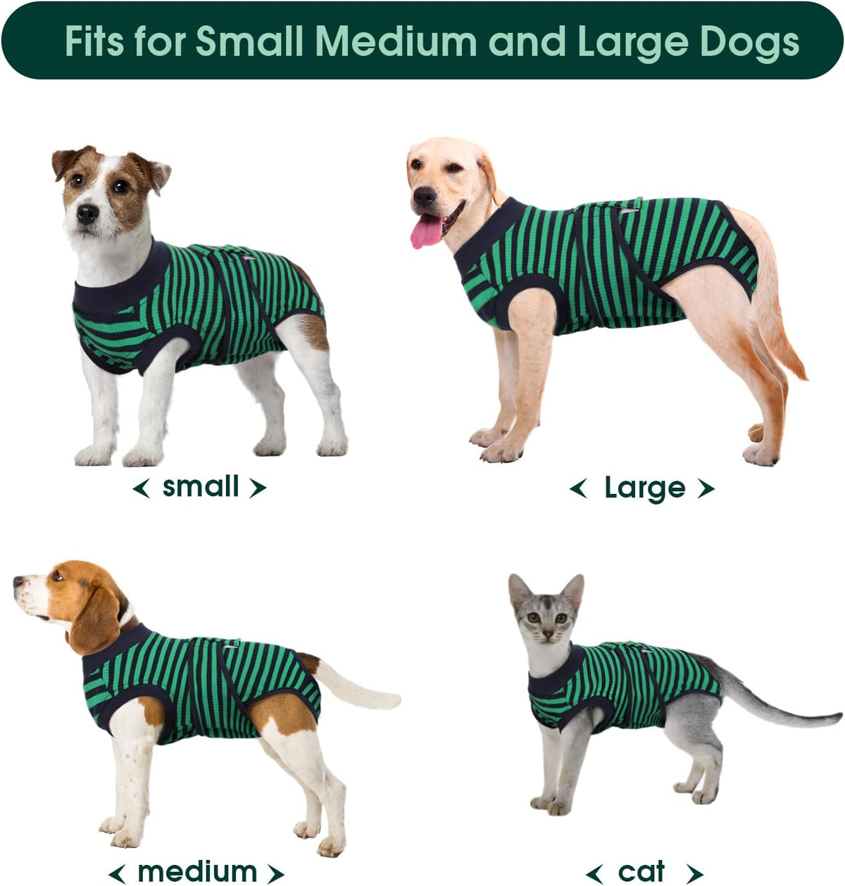 Kuoser Recovery Suit for Dogs Cats After Surgery, Professional Pet Recovery Shirt Dog Abdominal