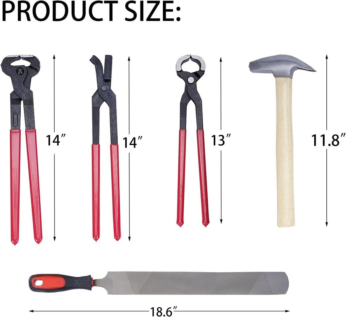1112 Temp 11pcs Farrier Tools Farrier kit Horse shoeing Tools Farrier Supplies Farrier Tools for