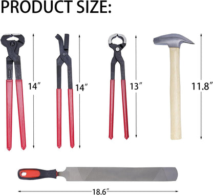 1112 Temp 11pcs Farrier Tools Farrier kit Horse shoeing Tools Farrier Supplies Farrier Tools for