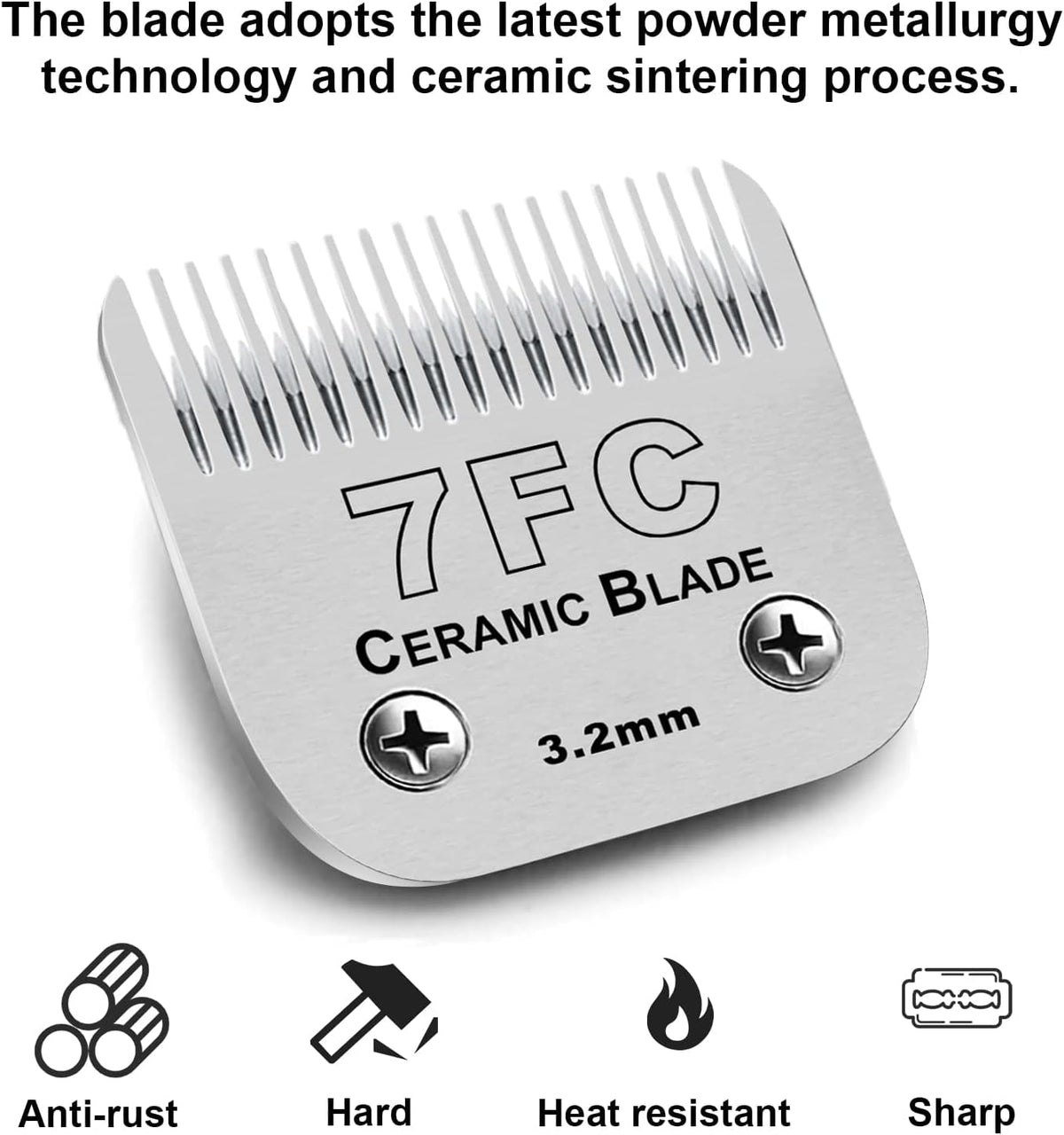4PACK Dog Grooming Clipper Replacement Blades Compatible with Andis Pet Clipper/Oster A5/Wahl KM