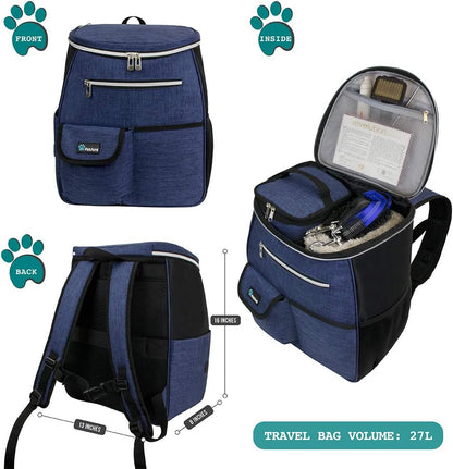 PetAmi Dog Travel Bag Backpack, Airline Approved Dog Bags for Traveling, Puppy Diaper Bag Supplies