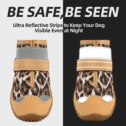 Dog Shoes for Large Dogs, Medium Dog Boots & Paw Protectors for Hardwood Floors, Outdoor Dog
