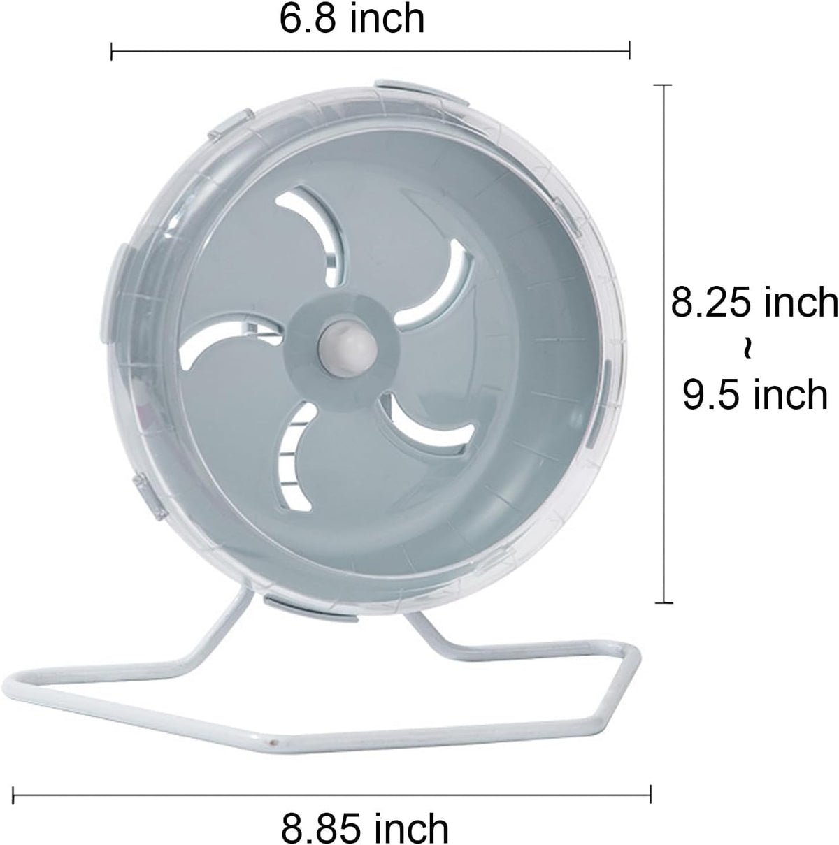 Jeeone Silent Hamster Wheel 7 inch, Hamster Exercise Wheel, Height-Adjustable Hamster Wheel Cage