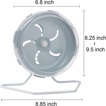 Jeeone Silent Hamster Wheel 7 inch, Hamster Exercise Wheel, Height-Adjustable Hamster Wheel Cage