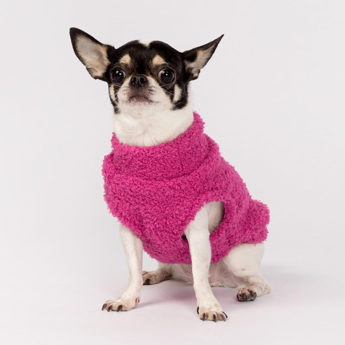 Fitwarm 2 Pack Striped Fleece Dog Sweater, Warm Winter Dog Clothes for Small Dogs Girl, Fuzzy