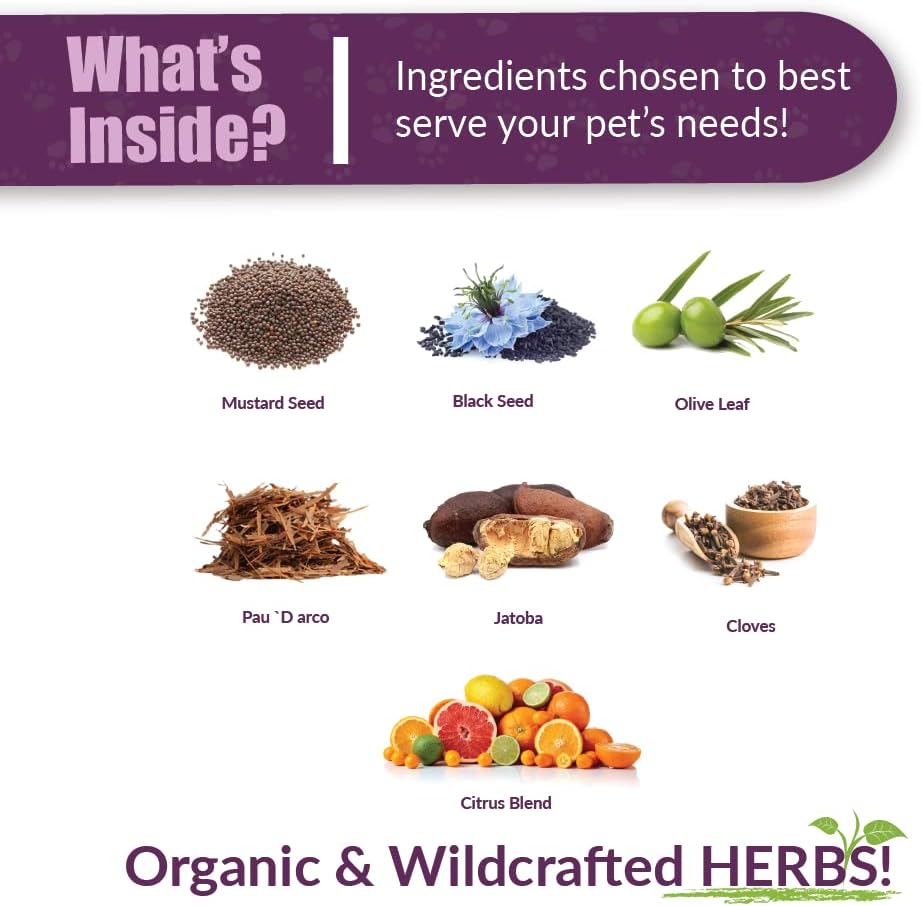 Amber NaturalZ Kochi Free Herbal Supplement for Dogs, Cats, Birds, Guinea Pigs, and Rabbits | Pet