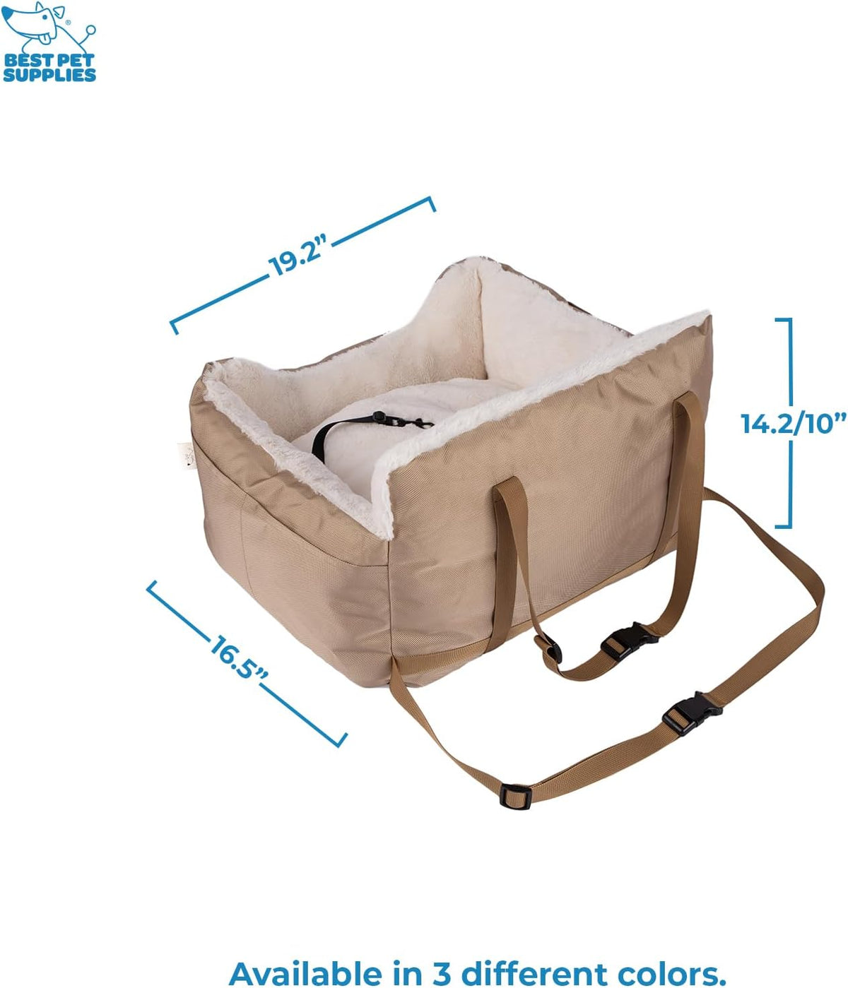 Best Pet Supplies Dog Pet Booster Seat, Dog Car Seats for Small Dogs & Medium Dogs, Soft Plush