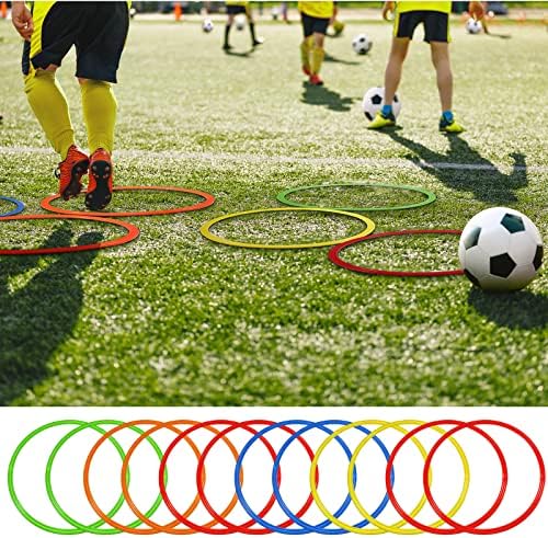 Libima Obstacle Course Ring Set Exercise Hoop Large Hoop Plastic Toys Playground Toys for