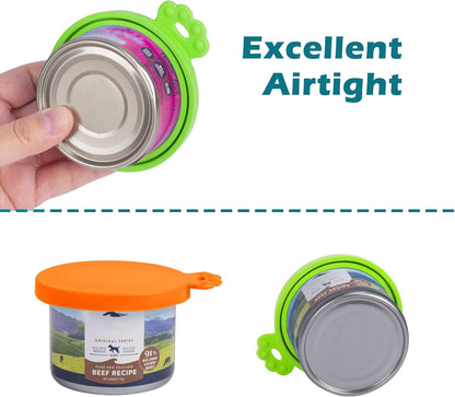 PetBonus 2 Pack Silicone Pet Can Cover Lids, Universal Size for Dog Cat Food, 1 fit 3 Standard Size