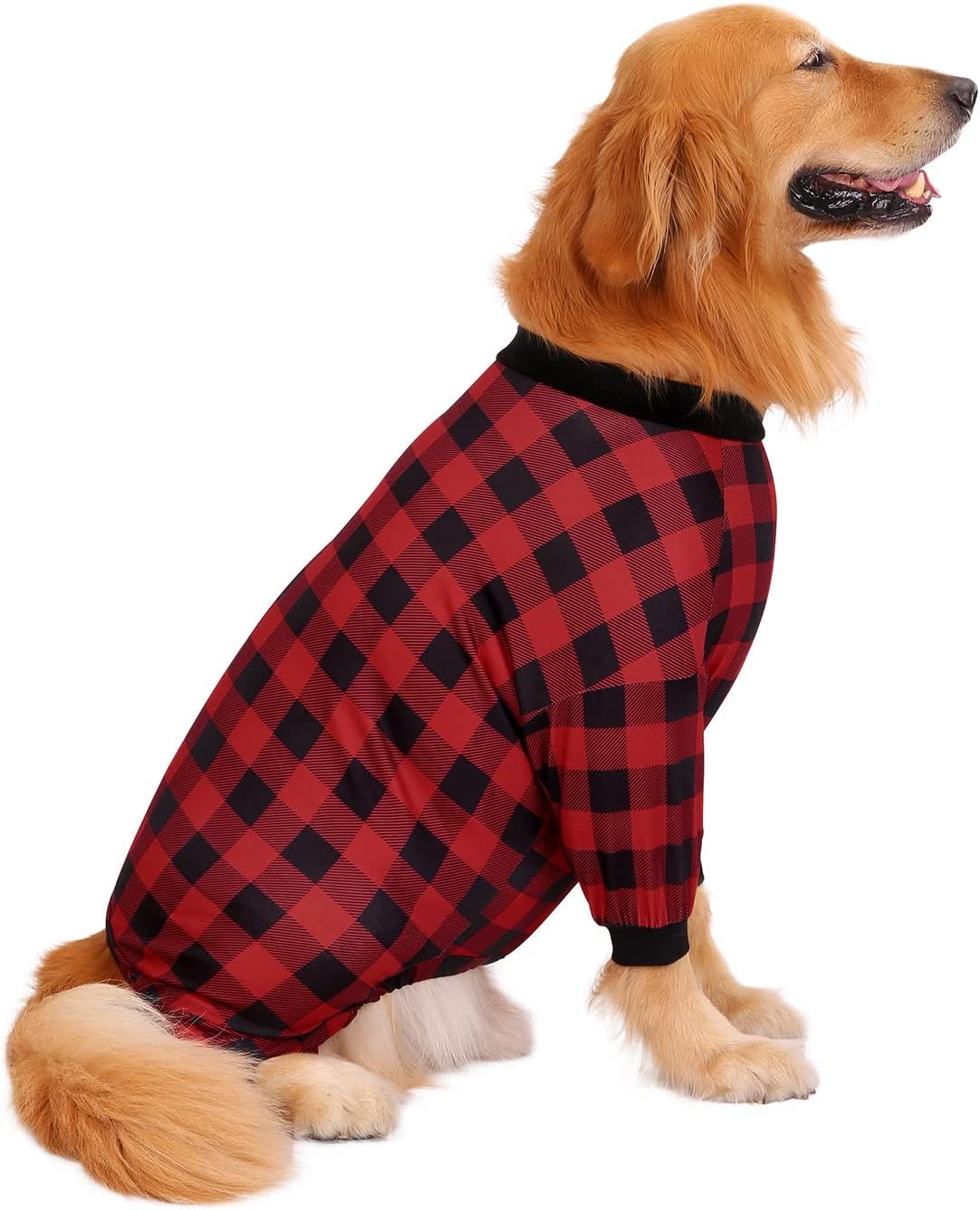 HDE Dog Pajamas One Piece Jammies Jumpsuit Pet Clothes Outfit Stretchy Lightweight Comfy Shirt Pjs
