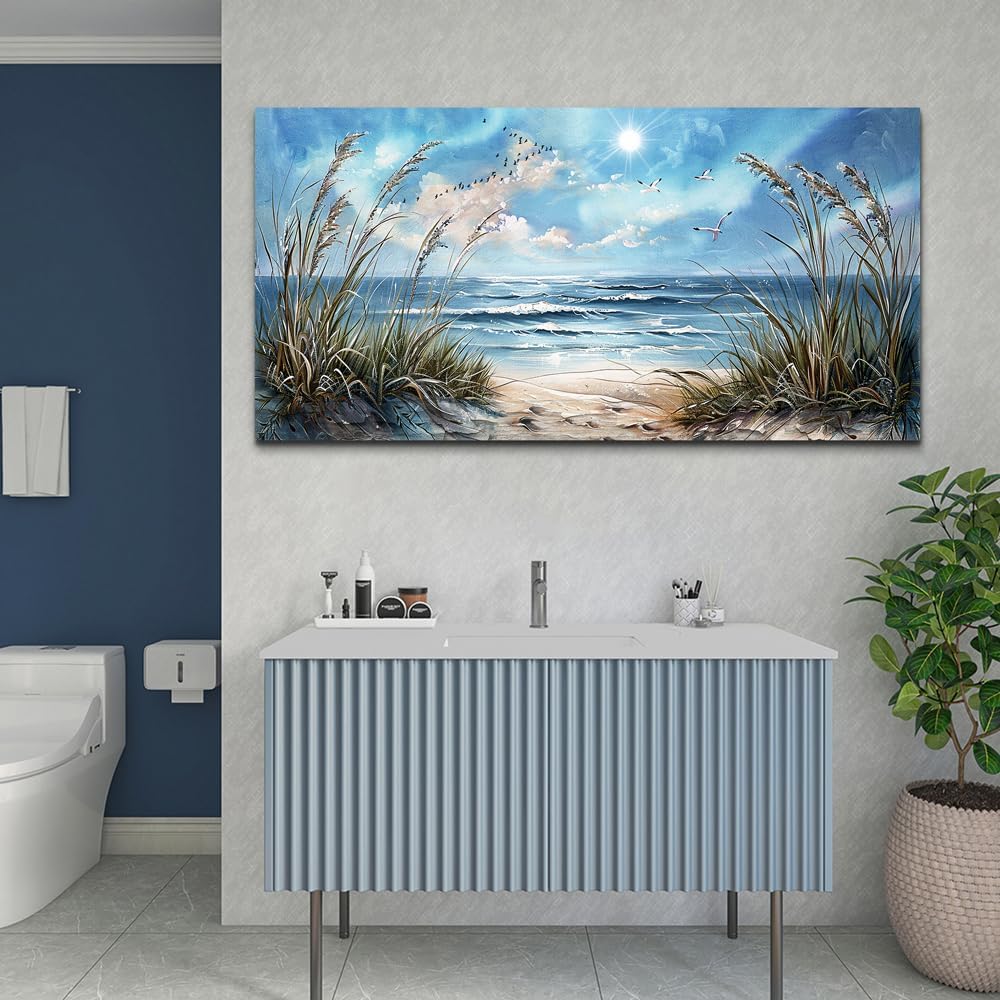 hyidecorart Large Wall Decor For Bedroom Framed Wall Art For Living Room Sunshine Ocean Scenery