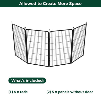 FXW Rollick Unleashed Dog Playpen for Indoor, Yard, RV Camping, 45 inch 4 Panels for Large Dogs
