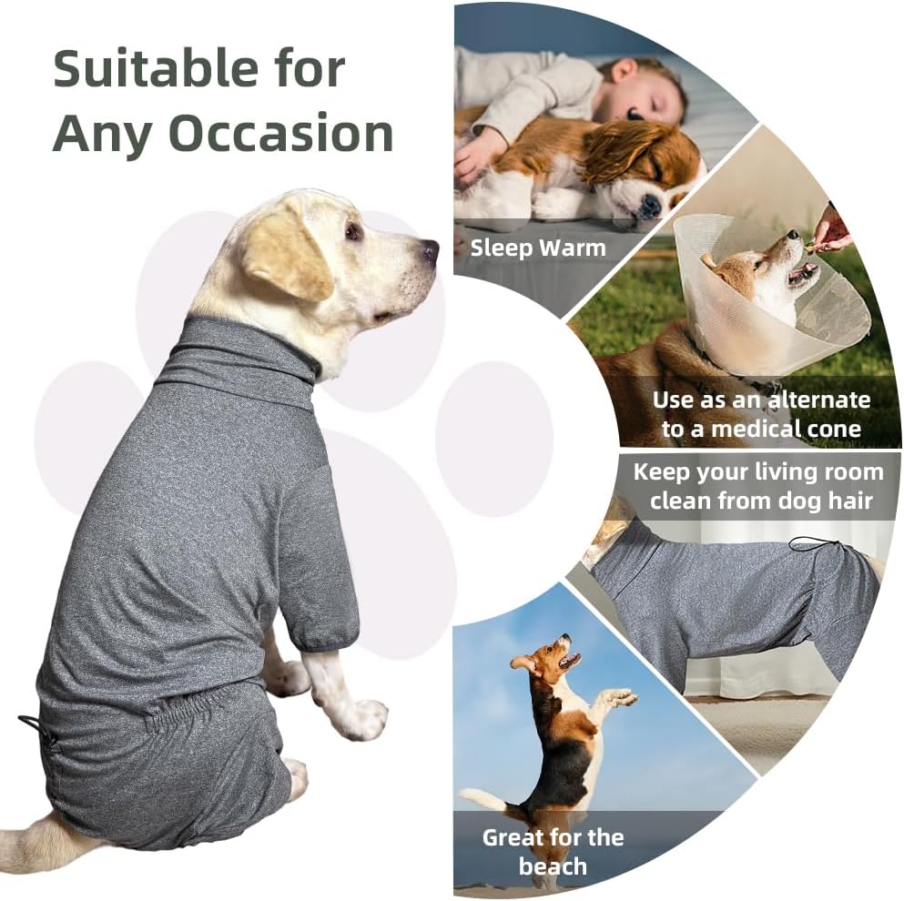 Dog Pyjamas PJS Sweater Clothes and Home Clothing Suitable for Medium to Large Breeds of Dogs, Dog