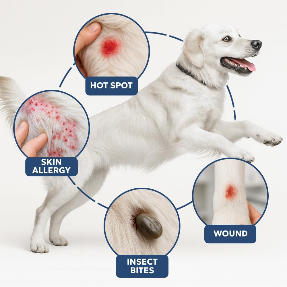 Forticept Clear Butter Dog Hot Spot Treatment Hydro Gel, Heals Dog Wound, Helps with Skin Yeast
