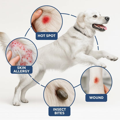 Forticept Clear Butter Dog Hot Spot Treatment Hydro Gel, Heals Dog Wound, Helps with Skin Yeast