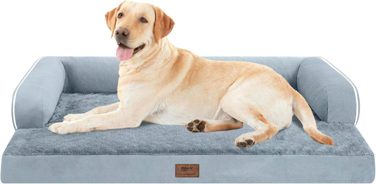 Large Dog Bed Orthopedic Washable - Beds Bolster Pet - XXL XXLarge Big Dogs - Memory Foam - Couch