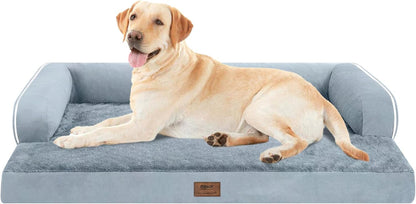 Large Dog Bed Orthopedic Washable - Beds Bolster Pet - XXL XXLarge Big Dogs - Memory Foam - Couch