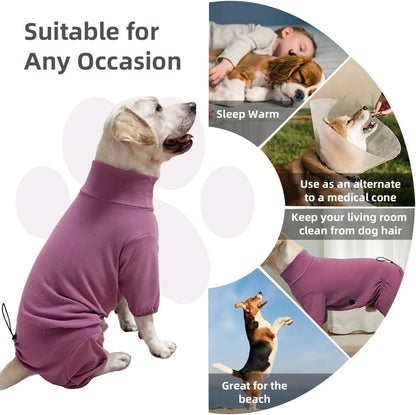 Dog Pyjamas PJS Sweater Clothes and Home Clothing Suitable for Medium to Large Breeds of Dogs, Dog