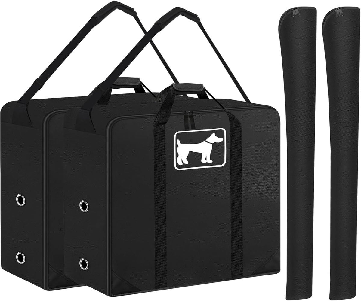 SIRUITON 2Pack Dog Playpen Storage Bag, Fits 24" H 8 Panels and 9 Stakes，Suitable for Foldable