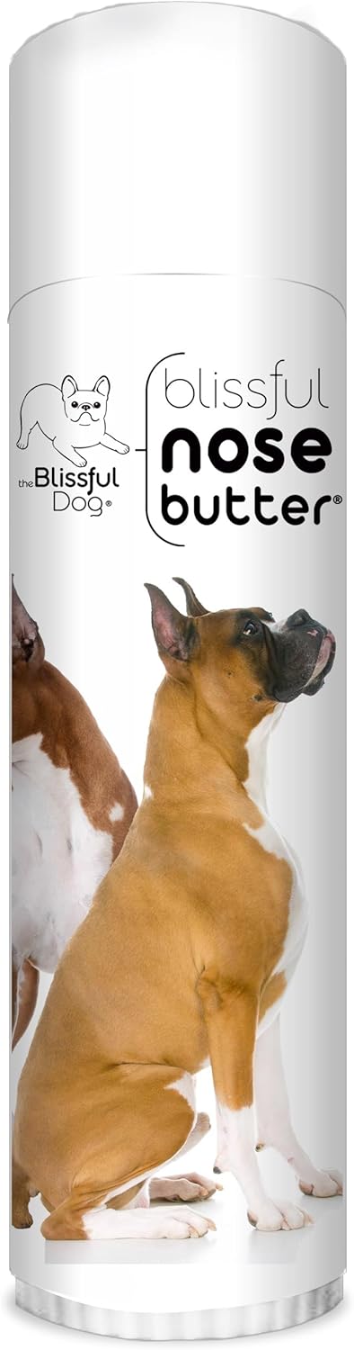 The Blissful Dog Show Boxer Nose Butter for Dry, Cracked Skin, Lick-Safe Dog Nose Balm with