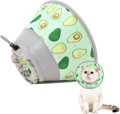 Cat Cone Collar Soft to Stop Licking, Adjustable, Foldable Lightweight Kitten Cones After Surgery