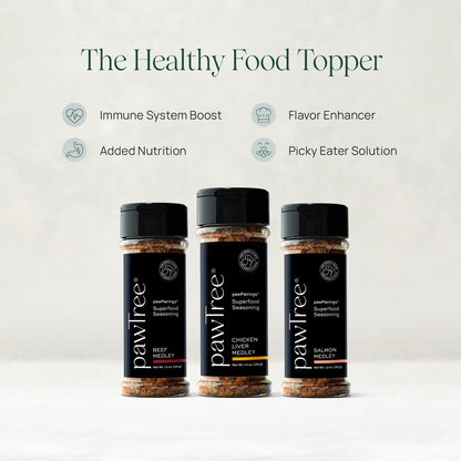 pawTree Healthy Food Toppers for Dogs & Cats - Appetite Booster with Freeze-Dried Proteins.