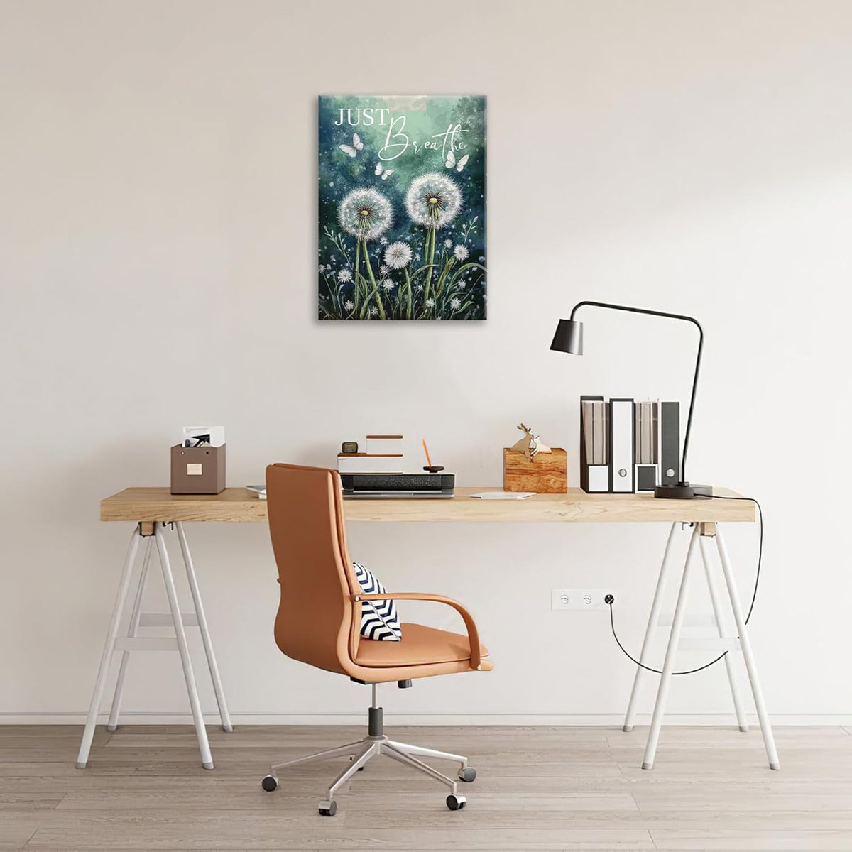 Dandelion Pictures Wall Art, Farmhouse Floral Bathroom Wall Decor, Rustic Nature Inspirational