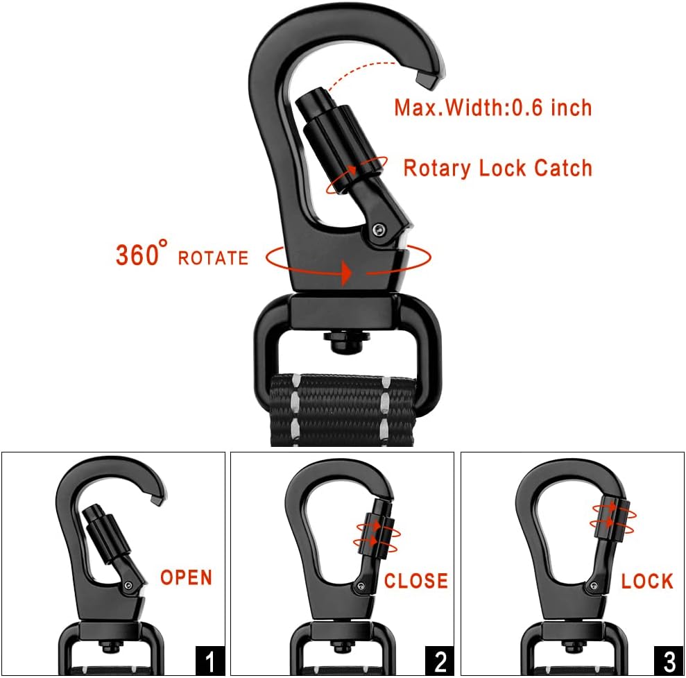 PLUTUS PET Short Training Dog Leash with Padded Handle for Medium Large Big Dogs,18 Inch Heavy Duty