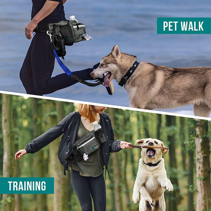 PetAmi Dog Fanny Pack, Treat Pouch for Dog Walking, Training, Built in Poop Bag Dispenser, Water