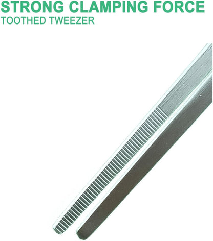 2pcs 18.9 inch Aquarium Tweezers with Hanger, 2025 New Extra Long Feeding Tongs, Stainless Steel